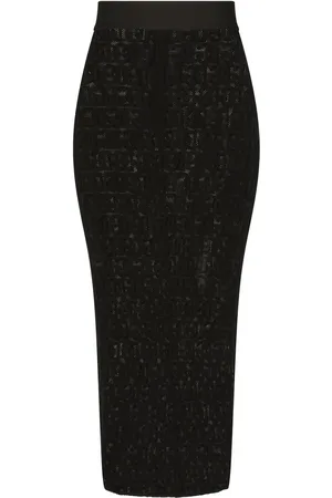 Dolce & Gabbana DG-logo tulle pencil skirt