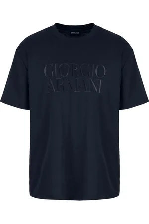 Giorgio Armani Logo-embroidered cotton T-shirt