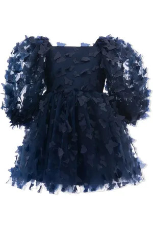 Tulleen Mariposa floral-appliqu?? dress