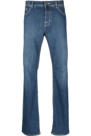 Jacob Cohen Logo-embroidered straight-leg jeans