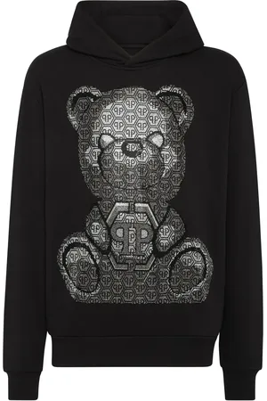Philipp Plein Teddy bear-print cotton hoodie