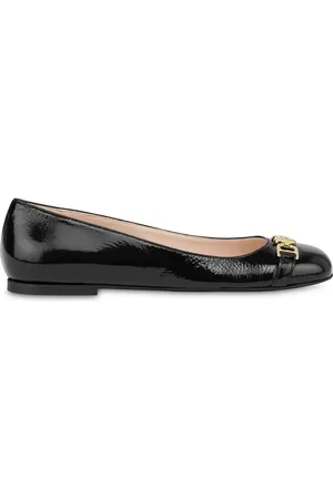 Moschino Heart plaque ballerina shoes