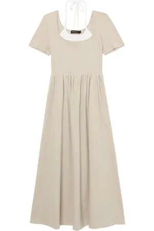 tout a coup Layered halterneck midi dress
