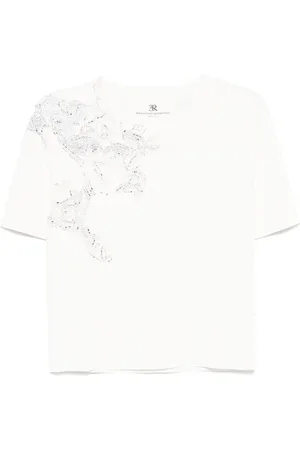 ERMANNO SCERVINO Crystal-embellished T-shirt