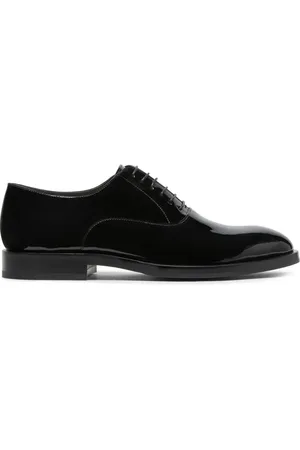 Brunello Cucinelli Patent-leather laced oxford shoes