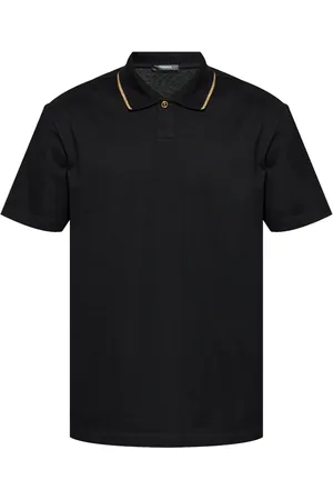VERSACE Stripe-detail polo shirt