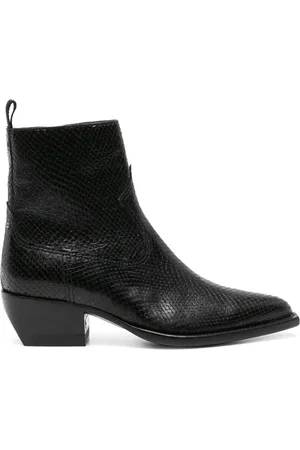 Golden Goose Snakeskin-effect leather ankle boots