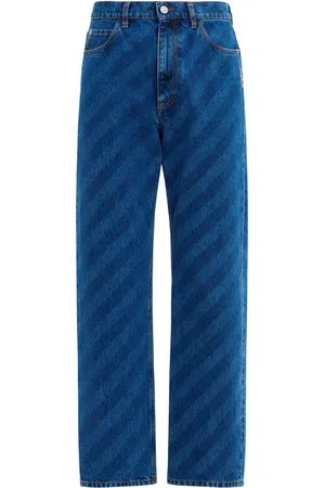 Marni Diagonal-stripes jeans