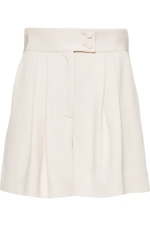Styland Pleated high-waist tailored shorts