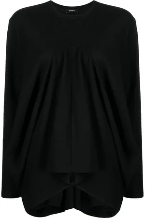 GOEN.J Structured draped jersey top