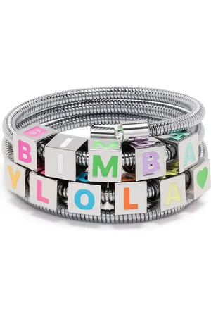 Bimba y Lola Coil-chain logo bracelet