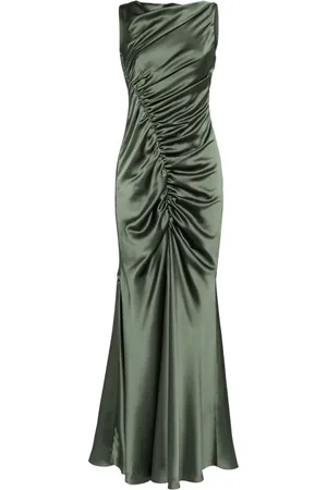 Amsale Satin asymmetric gown