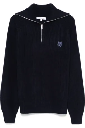 Maison Kitsuné Bold Fox Head ribbed sweater