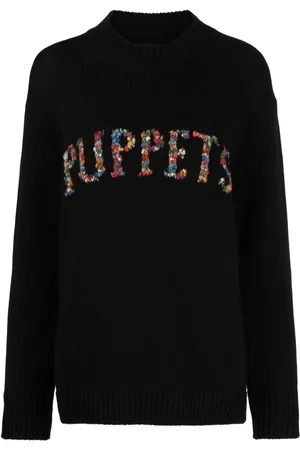 Puppets and Puppets Logo-embroidered jumper