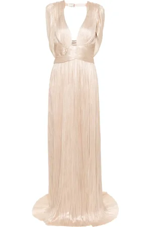 MARIA LUCIA HOHAN Laurel pliss?? silk gown