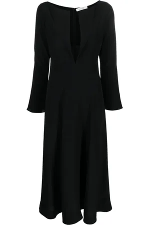 Dorothee Schumacher V-neck flared silk dress