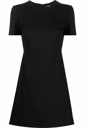 THEORY Short-sleeve wool T-shirt dress