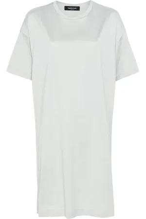 Fabiana Filippi Round-neck short-sleeve dress