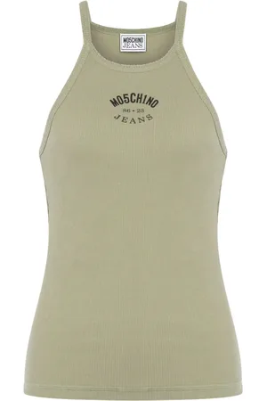 Moschino Cotton blend logo tank top