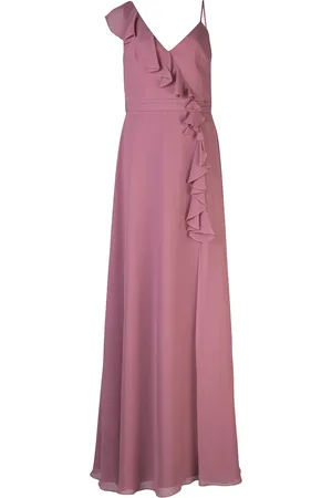 Marchesa Notte Ruffle trim bridesmaid gown