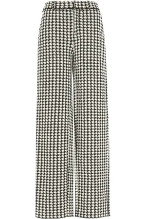 Barrie Houndstooth-print trousers