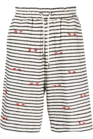 HENRIK VIBSKOV Fringy striped shorts