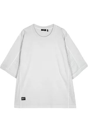 FIVE CM Lace-panelled cotton T-shirt