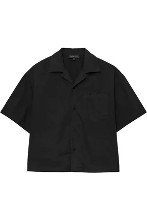 Purple Brand Logo-embroidered cotton shirt