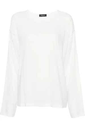 Fabiana Filippi Beaded-trim crepe blouse