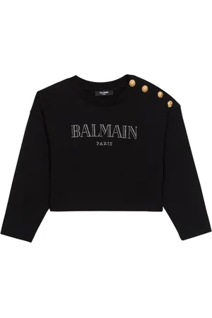 Balmain Logo-print cotton sweatshirt