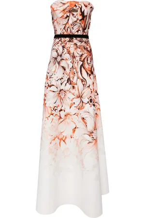 Saiid Kobeisy Floral-print neoprene gown