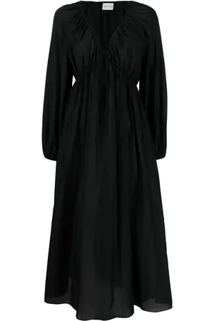 MATTEAU V-neck midi dress