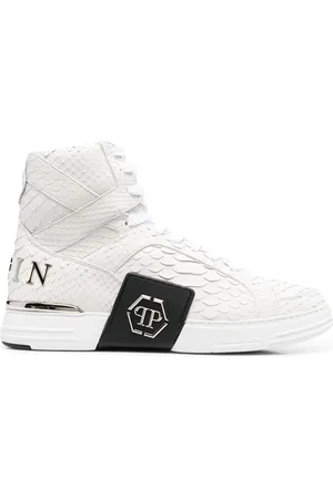 Philipp Plein Snakeskin-effect high-top sneakers
