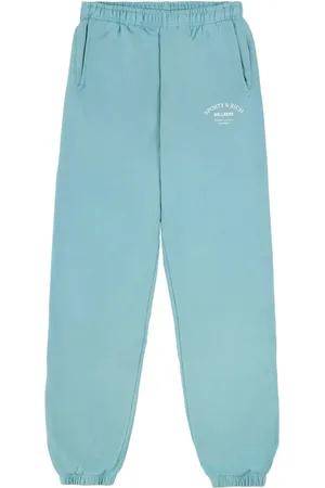 Sporty & Rich Logo-print cotton track pants