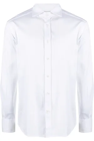 Brunello Cucinelli Spread-collar cotton shirt