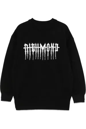 John Richmond Logo-jacquard jumper