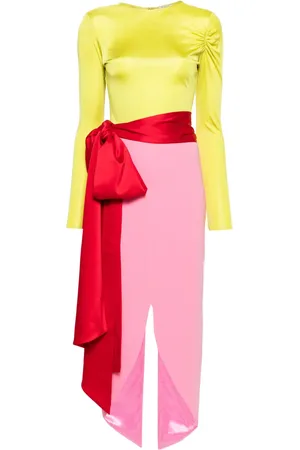 V:PM ATELIER Cherry belted maxi dress
