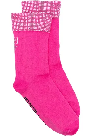 Wolford X Sergio Rossi crystal-studded socks