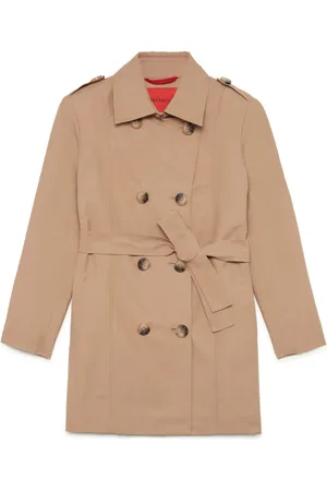 MAX&Co. Kids Belted double-breasted coat