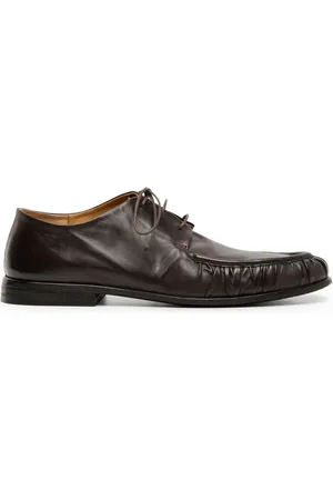 MARSÈLL Gathered leather derby shoes