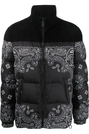 Philipp Plein Bandana-print padded jacket