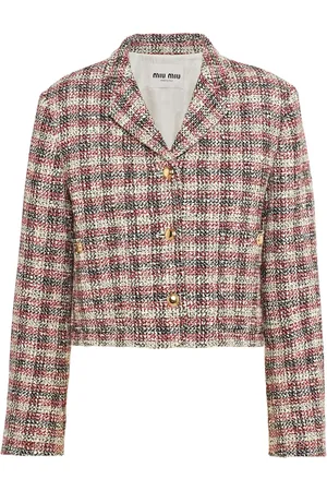 Miu Miu Checked single-breasted jacket