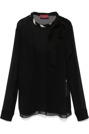 Gucci Crystal-embellished blouse