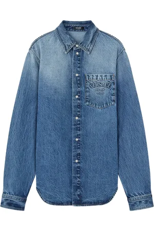 VERSACE Milano Stamp denim shirt