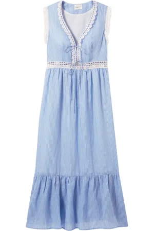 Claudie Pierlot Embroidered-trim maxi dress