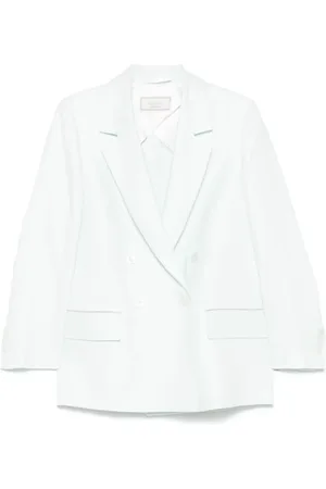 PESERICO SIGN Double-breasted linen blazer
