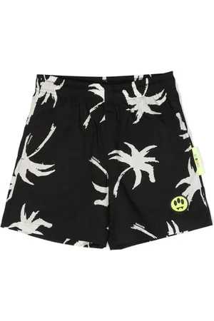 BARROW Graphic-print elasticated shorts