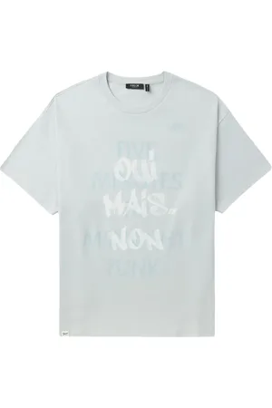 FIVE CM Slogan-print cotton T-shirt