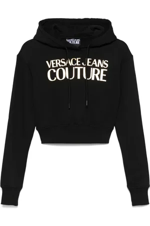 VERSACE Logo-print hoodie