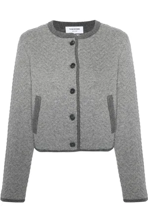 Thom Browne Herringbone 3D-knit cardigan